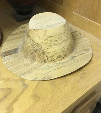 turning green wood hat tempalte