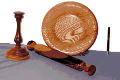 wooden plate and roller