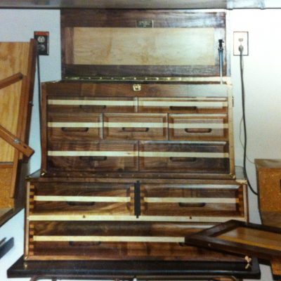 wood tool chest