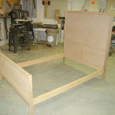 wooden bed frame