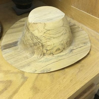 turning green wood hat tempalte