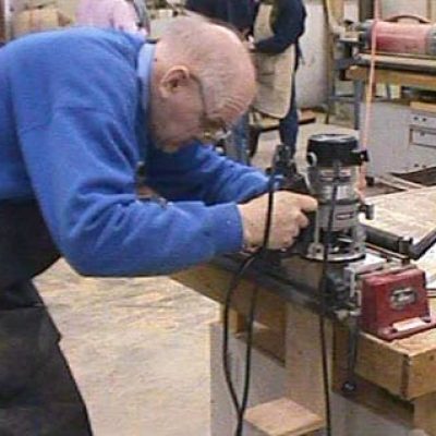 using a router to cut out an opening